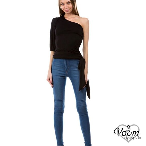 Abbeline One Shoulder Top NWT - Picture 2 of 13